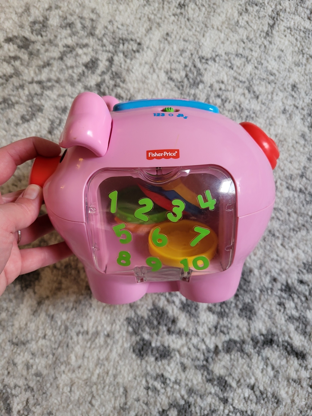 Fisher-Price Pink Counting Pig Toy